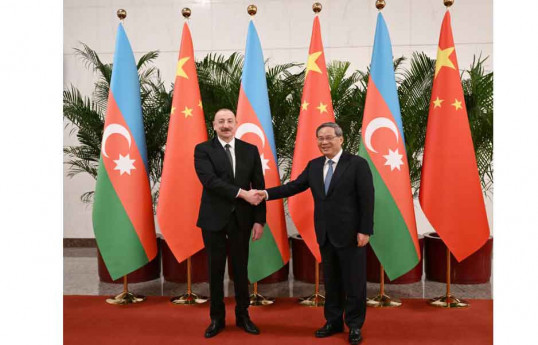 Prezident İlham Əliyev Çinin Baş naziri ilə görüşüb - YENİLƏNİB 