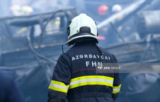 Mingəçevirdə 3 otaqlı ev yanıb