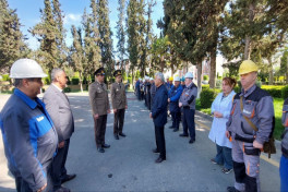 “Azərbaycan İstilik Elektrik Stansiyası” MMC-də mülki müdafiə qüvvələri ilə məşq keçirilib