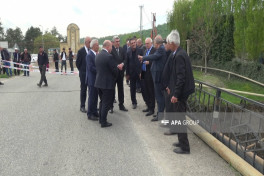 Birgə komissiyanın nümayəndələri Qubada çökən körpüyə baxış keçiriblər - FOTO 