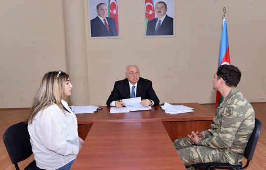 Sumqayıtda vətəndaşların müraciətləri yerində dinlənilib