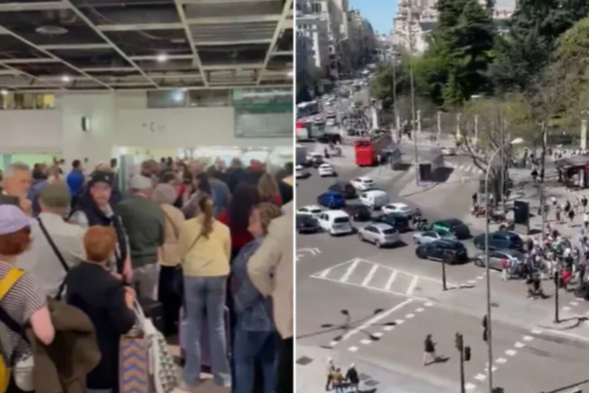 İspaniya ilə Portuqaliyanın böyük hissəsi işıqsız qalıb, hava limanları və metrolar fəaliyyətini dayandırıb
