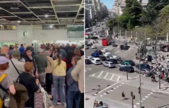 İspaniya ilə Portuqaliyanın böyük hissəsi işıqsız qalıb, hava limanları və metrolar fəaliyyətini dayandırıb