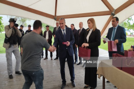 Növbəti köç karvanı Xocalı şəhərinə çatıb, açarlar təqdim edilib- FOTO  - YENİLƏNİB  - VİDEO 
