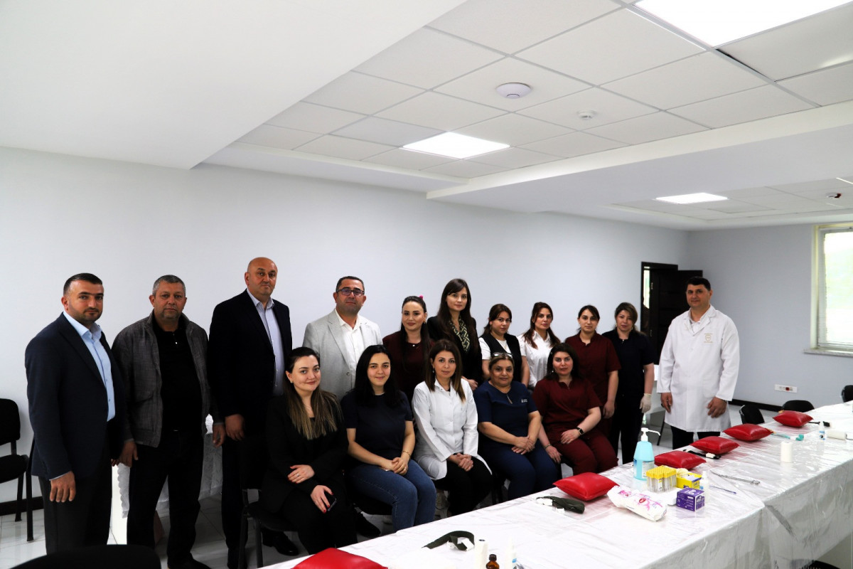 Prime Cotton şirkəti Zərifə Əliyevanın doğum günü münasibətilə qanvermə aksiyası keçirib - FOTO 