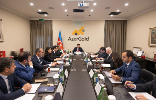 “AzerGold”da hasilatın pay bölgüsü haqqında Saziş üzrə Rəhbər komitənin iclası keçirilib