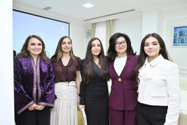 Leyla Əliyeva və Arzu Əliyeva Türk Mədəniyyəti və İrsi Fondunu ziyarət ediblər - FOTO 
