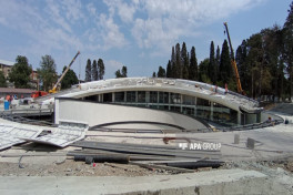 Gəncə Memorial Kompleksində binanın tikintisi tamamlanma mərhələsindədir - FOTO 