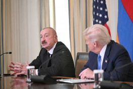 Donald Tramp, İlham Əliyev və Nikol Paşinyan arasında üçtərəfli görüş keçirilib - VİDEO  - YENİLƏNİB 