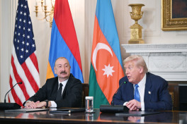 Donald Tramp, İlham Əliyev və Nikol Paşinyan arasında üçtərəfli görüş keçirilib - VİDEO  - YENİLƏNİB 