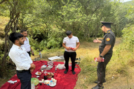 FHN azad olunmuş ərazilərdə təhlükəsizlik barədə maarifləndirilmə işini davam etdirir - FOTOLENT 