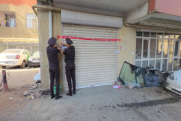 Yasamalda yanğın təhlükəli avtomobil təmiri sexinin fəaliyyəti dayandırılıb - VİDEO 