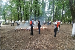 Hirkan Milli Parkında yanğın təhlükəsizliyinə dair tədbir keçirilib