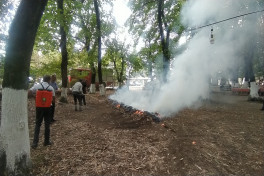 Hirkan Milli Parkında yanğın təhlükəsizliyinə dair tədbir keçirilib