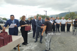 İlk köç karvanı Ağdərənin Kolatağ kəndinə çatıb, açarlar təqdim olunub- FOTO  - YENİLƏNİB-1  - VİDEO 