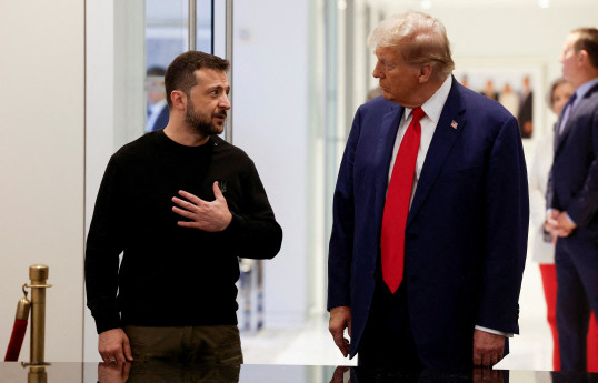 Ukrayna Prezidenti Volodimir Zelenski və ABŞ Prezidenti Donald Tramp