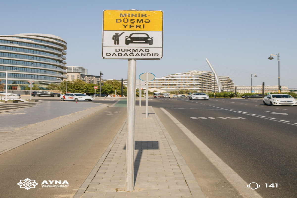 Daha iki ünvanda avtobus zolağında minib-düşmə yeri yaradılıb