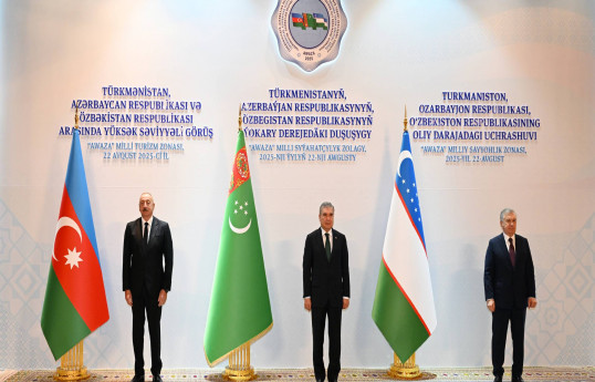 Türkmənistan, Azərbaycan və Özbəkistan arasında yüksəksəviyyəli görüş keçirilib  - YENİLƏNİB-1 