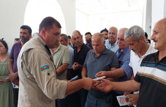 Köç karvanı Ağdamın Xıdırlı kəndinə çatıb, açarlar təqdim edilib- YENİLƏNİB 