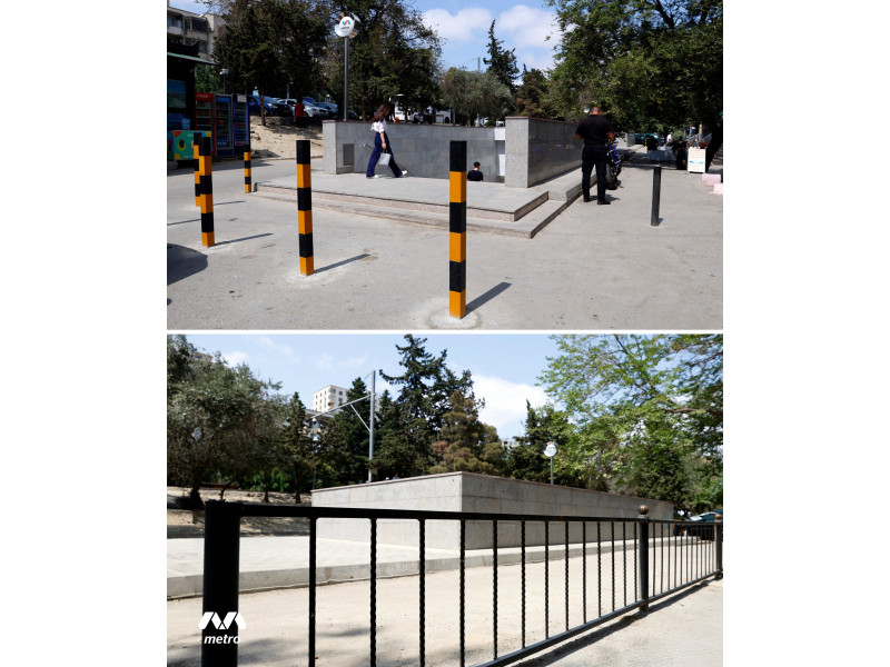 Metronun "Memar Əcəmi" stansiyasının keçidində təmir işləri yekunlaşıb