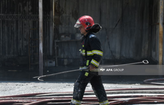 Bakıda oteldə yanğın olub