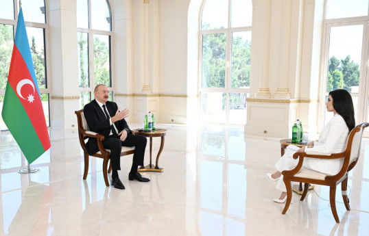 Prezident: Hesab edirəm ki, İsrail ilə Suriya arasında münasibətlərin normallaşması üçün imkanlar var