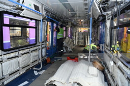 Bakı Metropoliteninə 20 yeni nəsil vaqon gətirilib - FOTO 