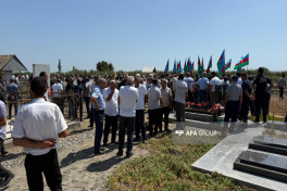 I Qarabağ müharibəsində itkin düşmüş şəhid Rizvan Hacıyev dəfn edilib - YENİLƏNİB  - FOTO 