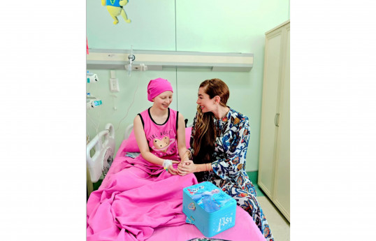 Leyla Əliyeva və Arzu Əliyeva Milli Onkologiya Mərkəzində olublar - FOTO 