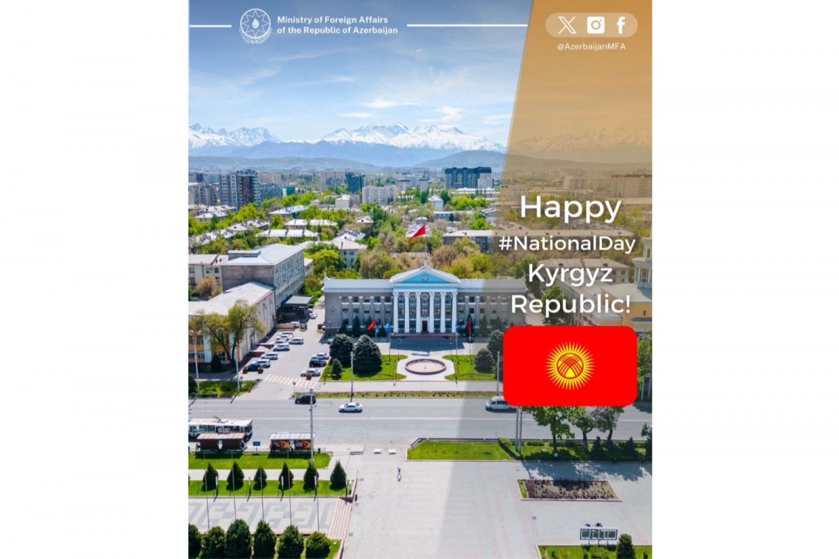 Azərbaycan XİN Qırğızıstanın Müstəqillik Gününü təbrik edib