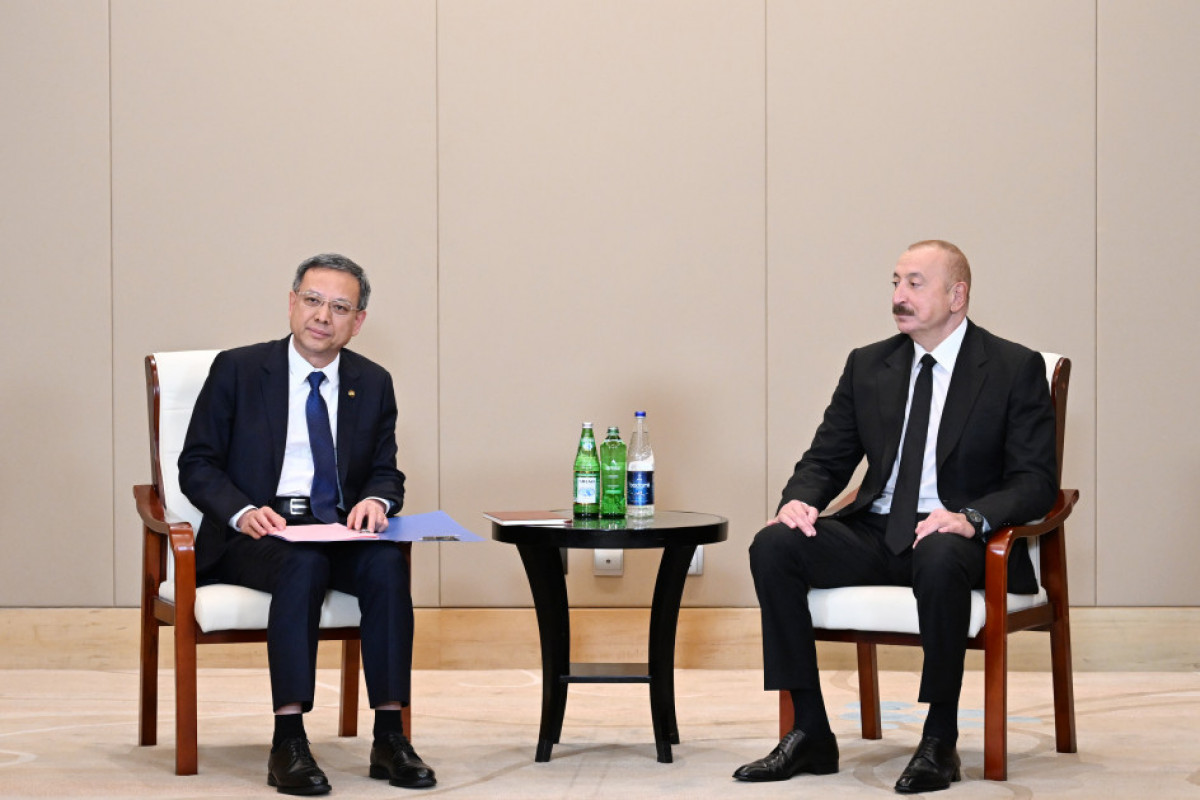 Prezident "China Energy Engineering Corporation Limited" şirkətinin rəhbəri vəzifəsini icra edən Ni Cen ilə görüşüb