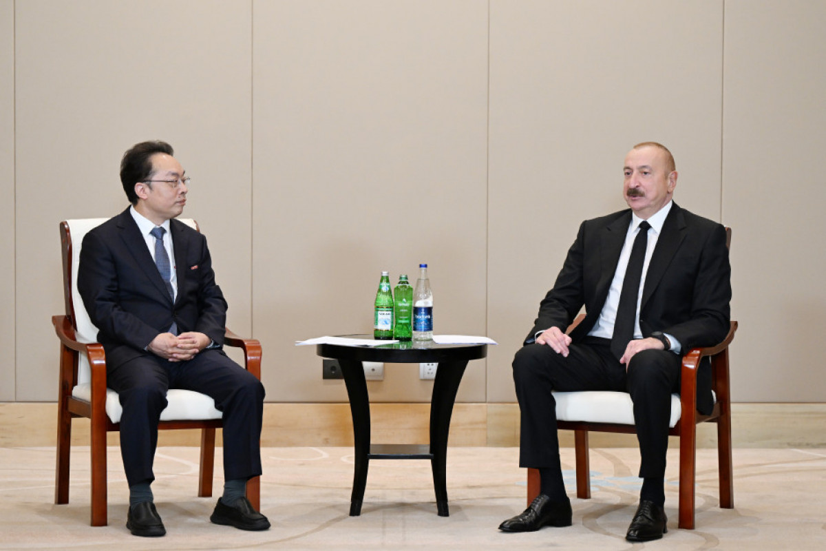 Prezident İlham Əliyev  "CETC" korporasiyasının baş direktoru ilə görüşüb