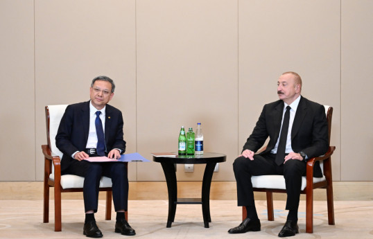 Prezident "China Energy Engineering Corporation Limited" şirkətinin rəhbəri vəzifəsini icra edən Ni Cen ilə görüşüb