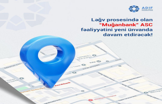 Ləğv prosesində olan “Muğanbank” ASC fəaliyyətini yeni ünvanda davam etdirəcək