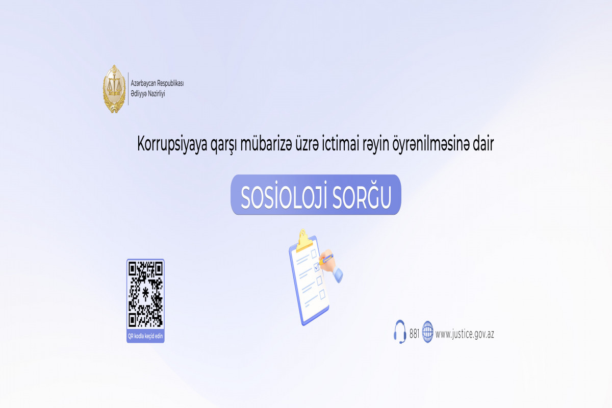 Məhkəmə Ekspertizası Mərkəzi korrupsiyaya qarşı mübarizə üzrə rəy sorğusu keçirir