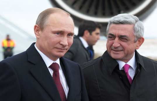 Rusiya Prezidenti Vladimir Putin, Serj Sarkisyan