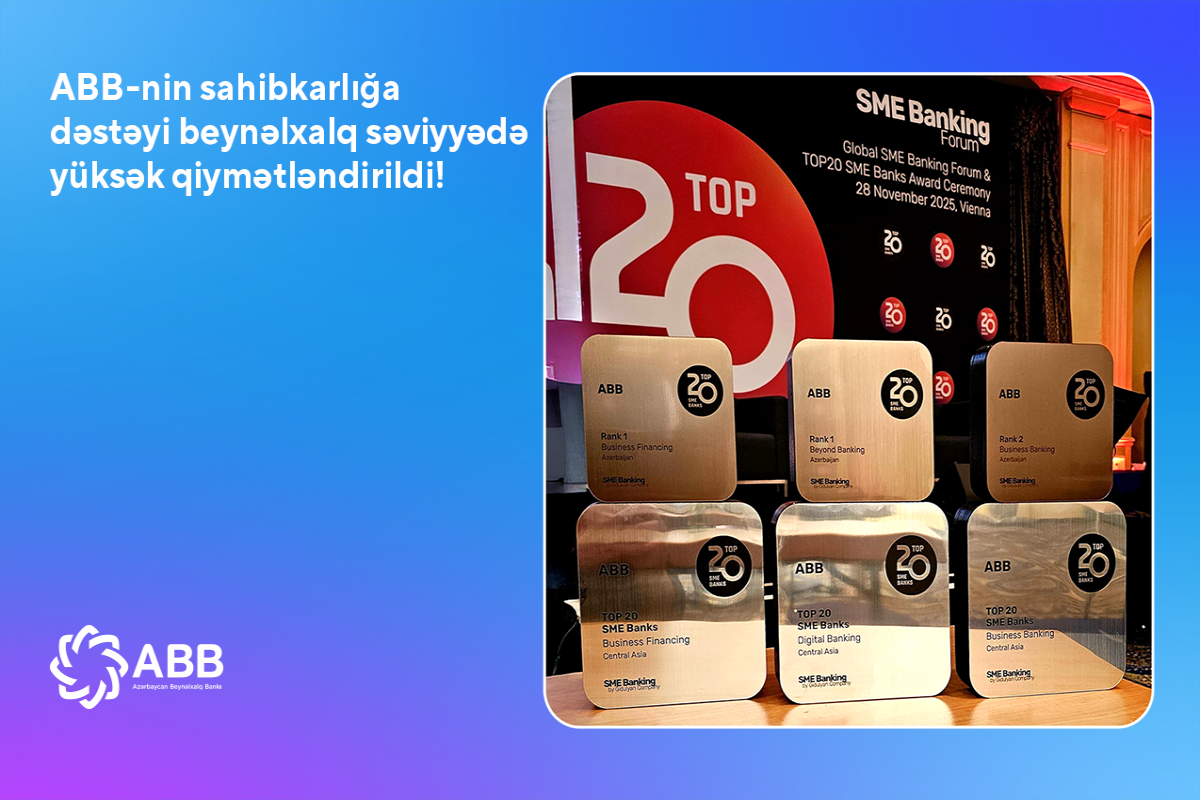ABB sahibkarlığın maliyyələşdirilməsi sahəsində Mərkəzi Asiyanın ən yaxşı banklarından olub