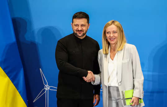 Ukrayna Prezidenti Volodimir Zelenskir və İtaliyanın Baş naziri Cocia Meloni