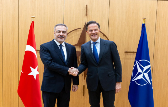 Türkiyə xarici işlər naziri Hakan Fidan, NATO-nun Baş katibi Mark Rutte