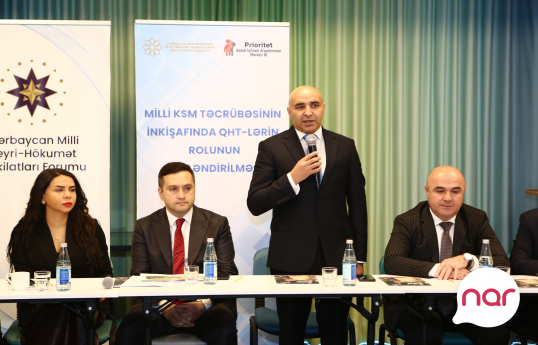 “Nar” QHT-lərlə KSM sahəsində əməkdaşlığın gücləndirilməsinə dəstək verir