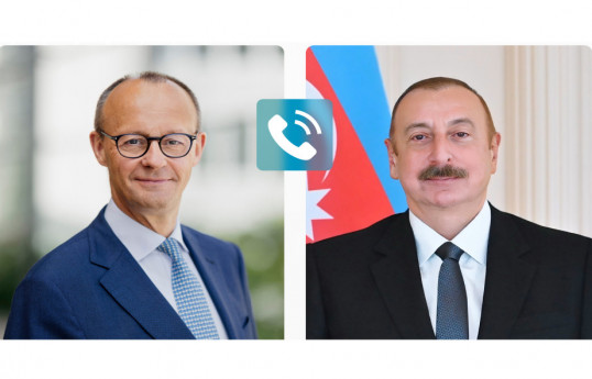 Almaniya Federativ Respublikasının Kansleri Fridrix Merz, Azərbaycan Respublikasının Prezidenti İlham Əliyev