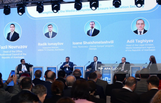 Azərbaycan–Gürcüstan Media Forumunda panel sessiya keçirilib