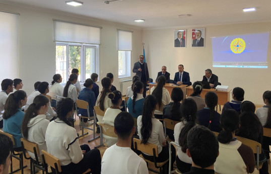 Fövqəladə hallarda davranış qaydaları barədə tədbirlər keçirilib