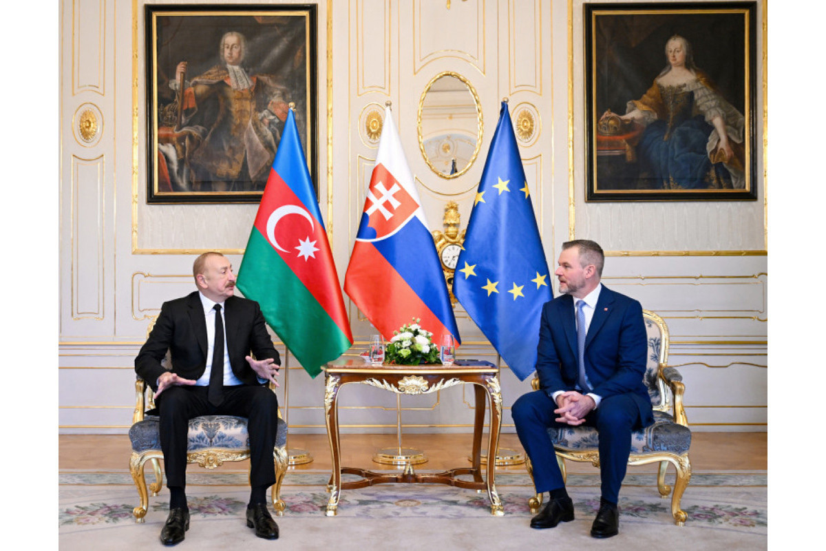 Azərbaycan Respublikasının Prezidenti İlham Əliyev, Slovakiya Respublikasının Prezidenti Peter Pelleqrini