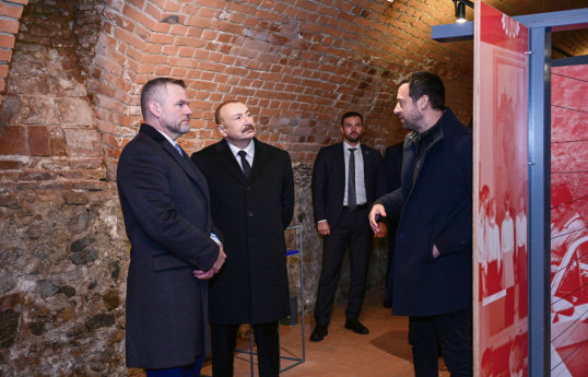 Azərbaycan və Slovakiya prezidentləri Bratislavada Devin qəsrində olublar