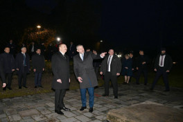 Azərbaycan və Slovakiya prezidentləri Bratislavada “Azadlıq Qapısı” abidəsini ziyarət ediblər