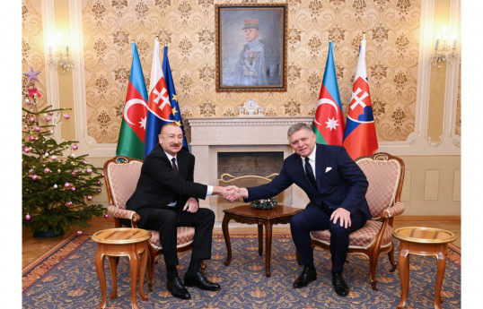 Prezidenti İlham Əliyev və Slovakiya Respublikasının Baş naziri Robert Fitso