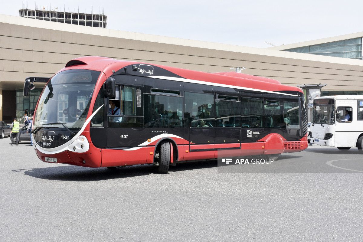 Bakıda 9 marşrut üzrə avtobusların hərəkət sxemi müvəqqəti dəyişdirilir