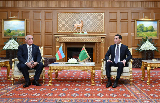 Baş nazir Əli Əsədov, Türkmənistan Prezidenti Sərdar Berdiməhəmmədov