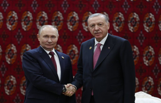 Rusiya Federasiyasının Prezidenti Vladimir Putin və Türkiyə Prezidenti Rəcəb Tayyib Ərdoğan